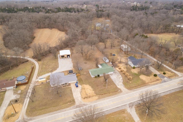 drone / aerial view featuring a rural view