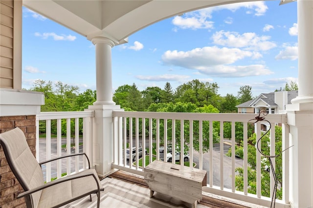 view of balcony