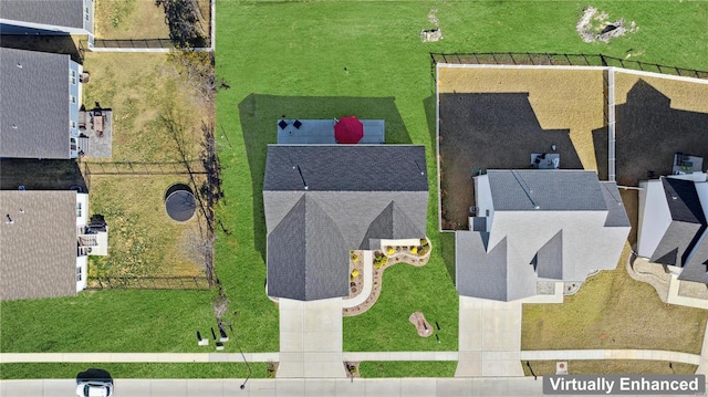 birds eye view of property