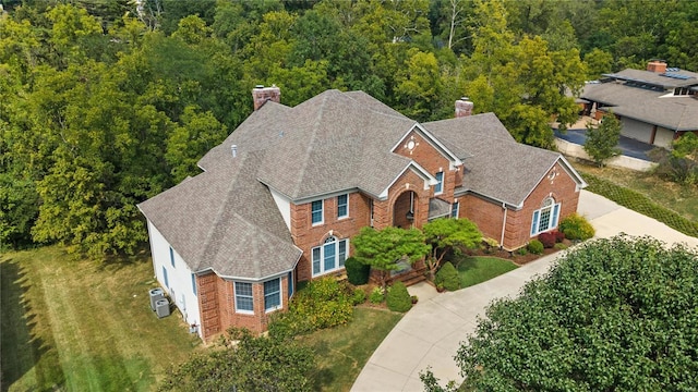 birds eye view of property