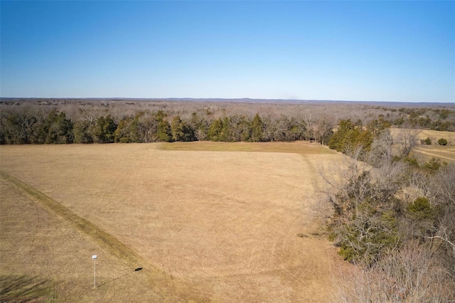 drone / aerial view with a rural view