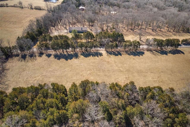 drone / aerial view featuring a rural view