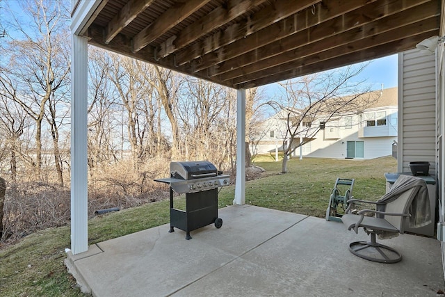 view of patio / terrace featuring area for grilling