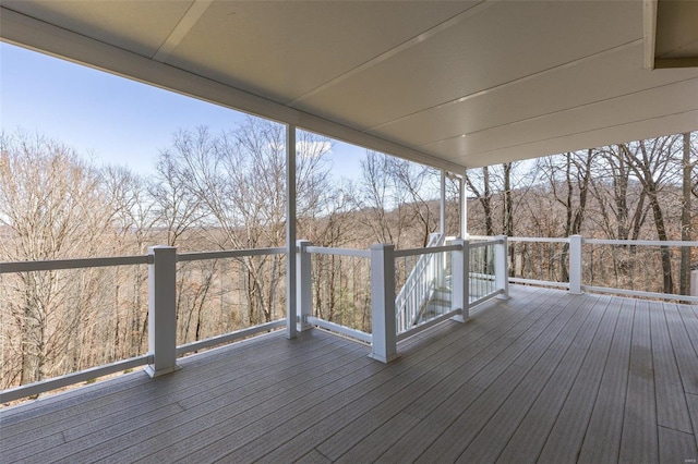 view of wooden terrace