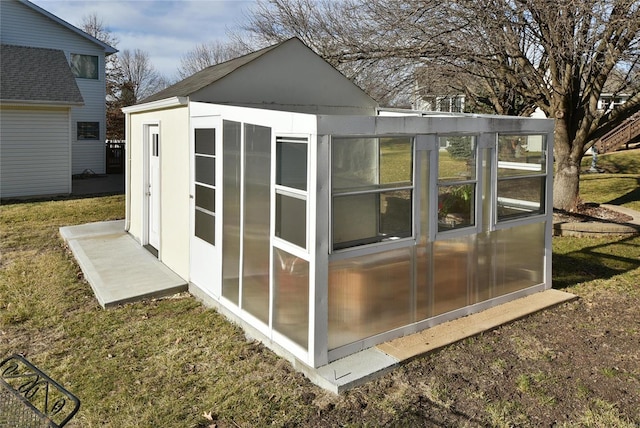 view of outbuilding featuring an outdoor structure