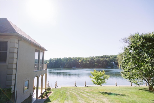 view of water feature