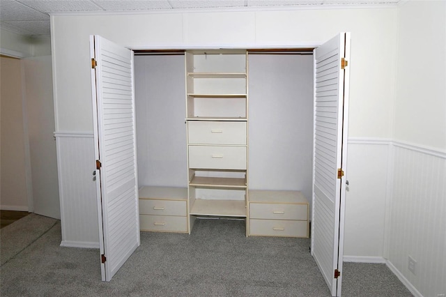 view of closet