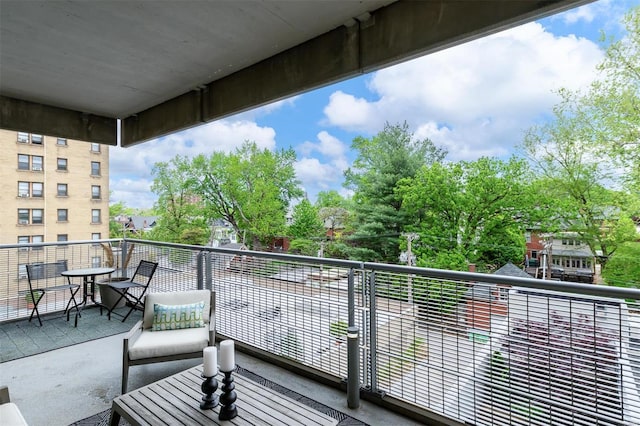 view of balcony