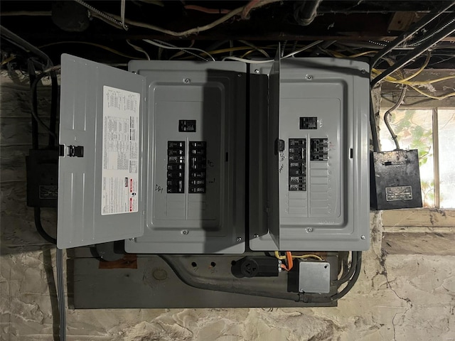 utility room featuring electric panel