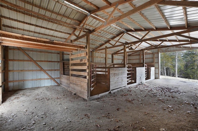 view of horse barn