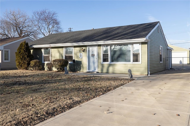 view of ranch-style house