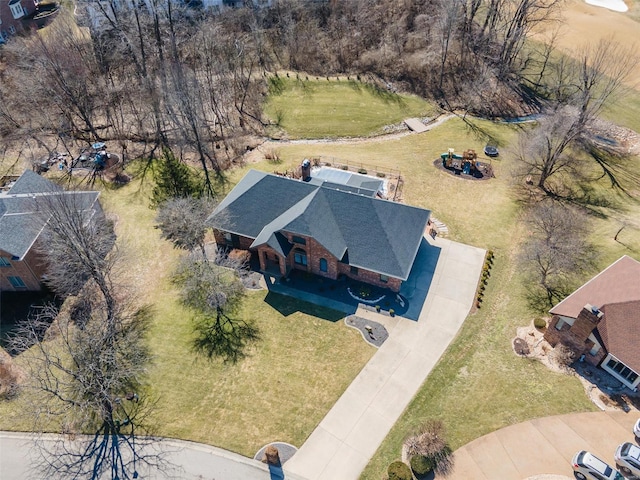 birds eye view of property