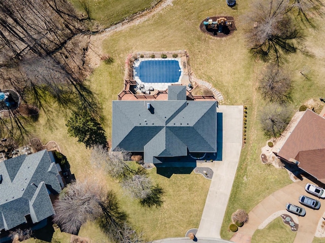 birds eye view of property