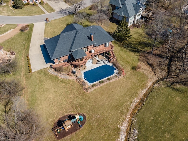 birds eye view of property