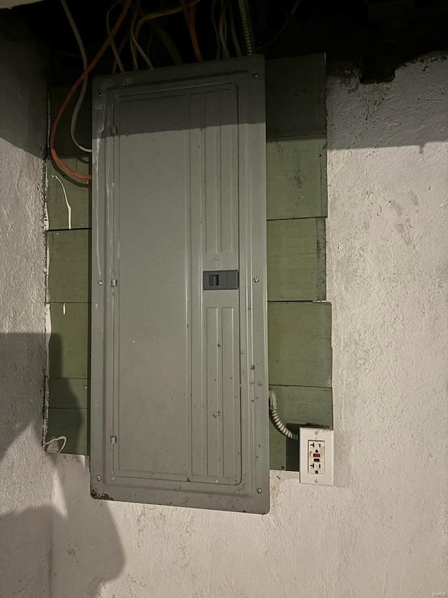 utility room with electric panel