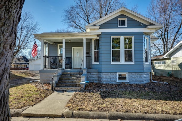 bungalow-style house with a porch