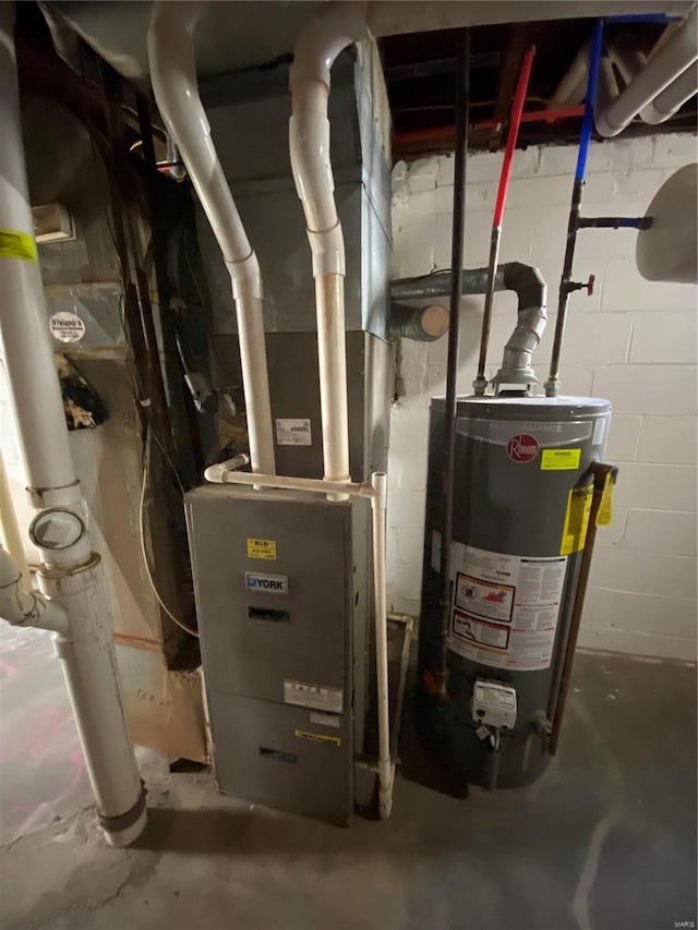 utilities with gas water heater