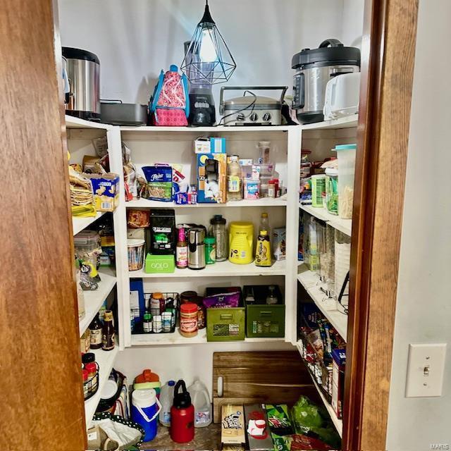 view of pantry