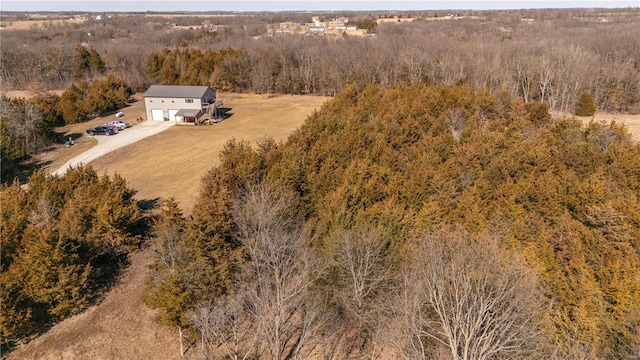 aerial view with a view of trees