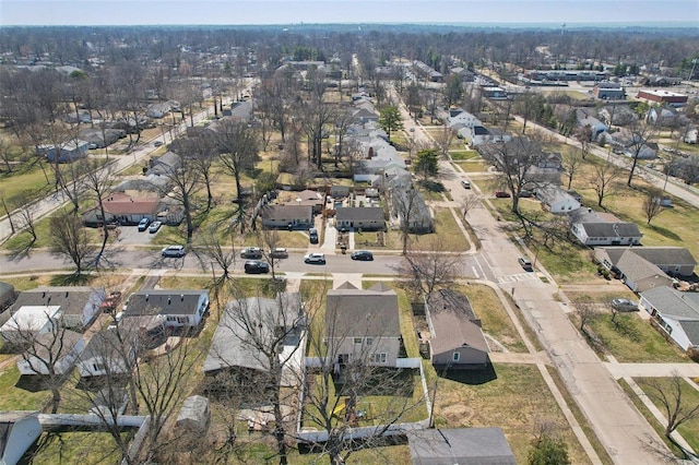 aerial view featuring a residential view