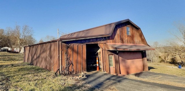 view of barn