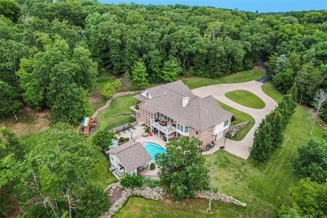 birds eye view of property