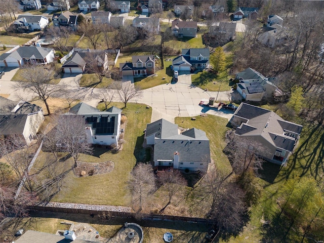 birds eye view of property featuring a residential view