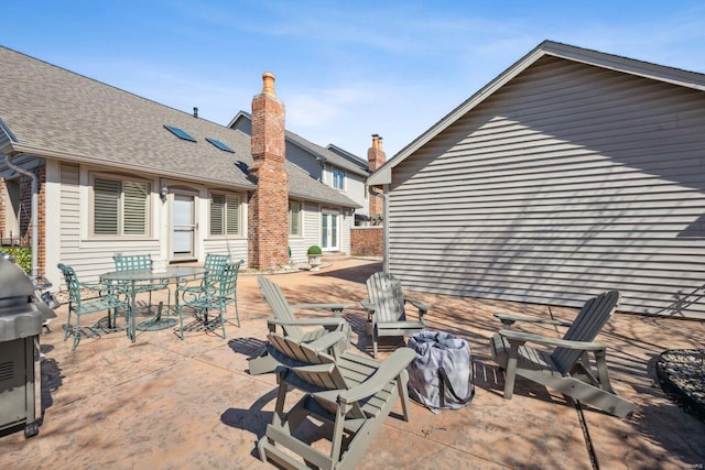 view of patio / terrace featuring outdoor dining area