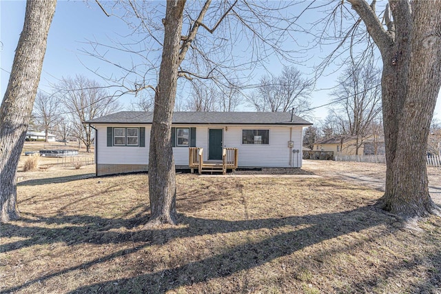 view of ranch-style house