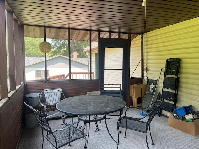 sunroom / solarium with a wealth of natural light