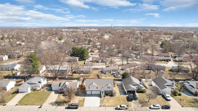 drone / aerial view with a residential view