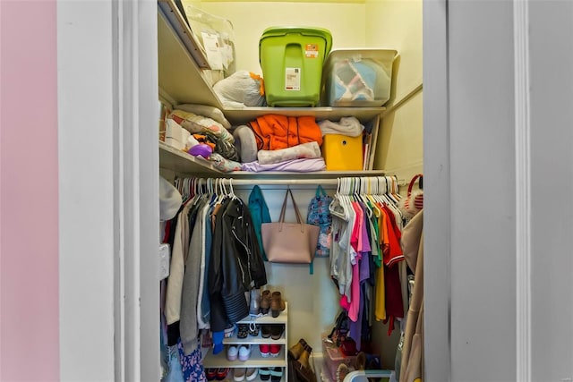 view of closet