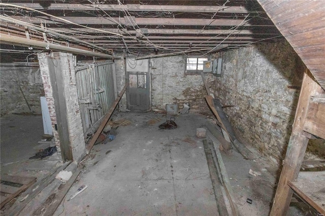 view of basement