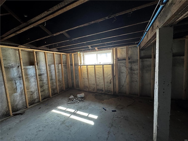 view of basement