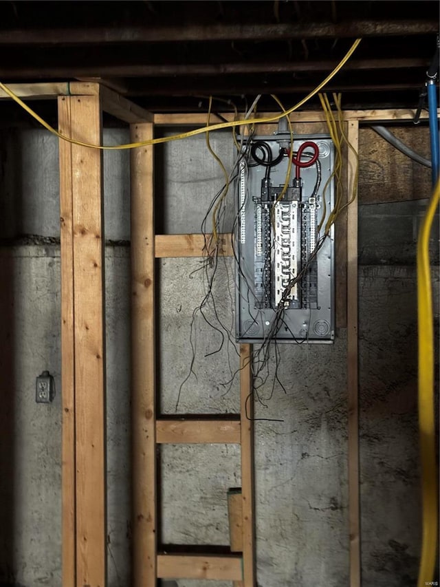 utility room with electric panel
