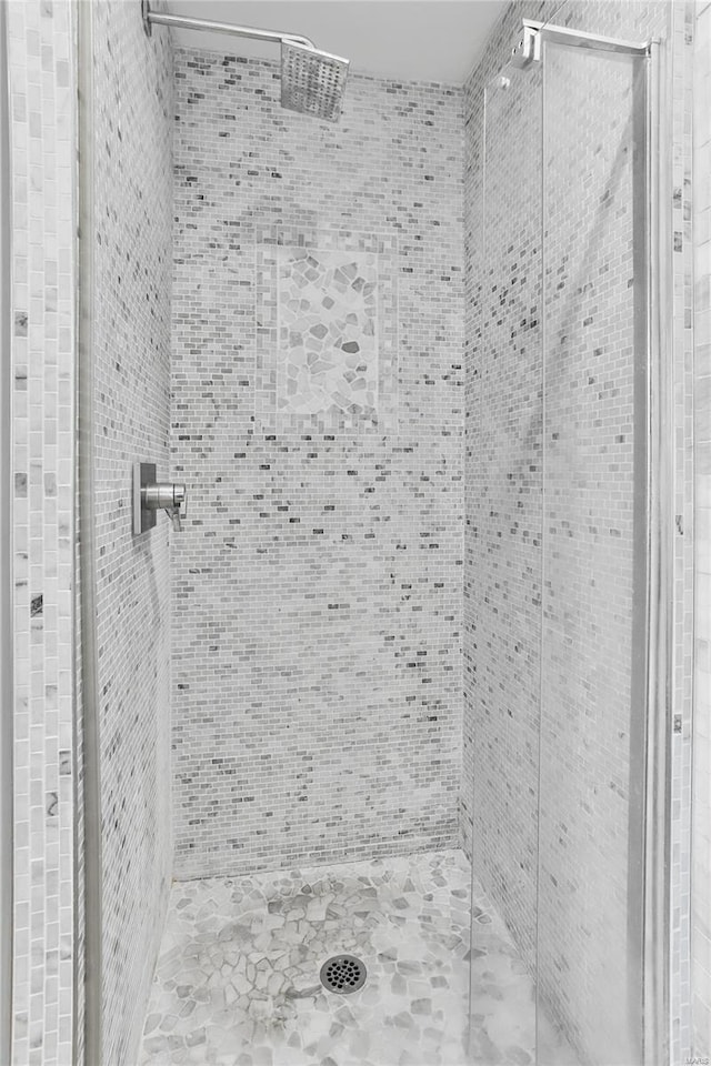 exterior space with a shower stall