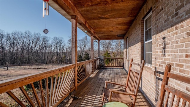 view of wooden terrace