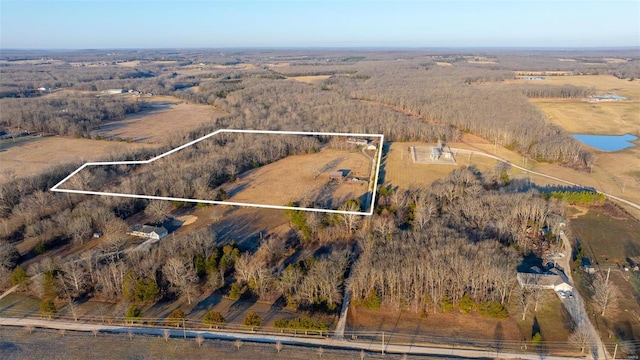 bird's eye view featuring a rural view