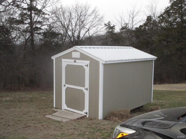 view of shed