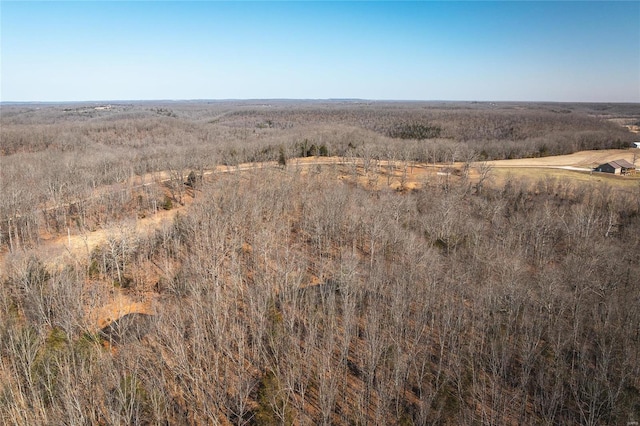 aerial view with a rural view