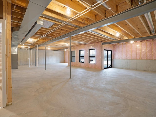 view of basement
