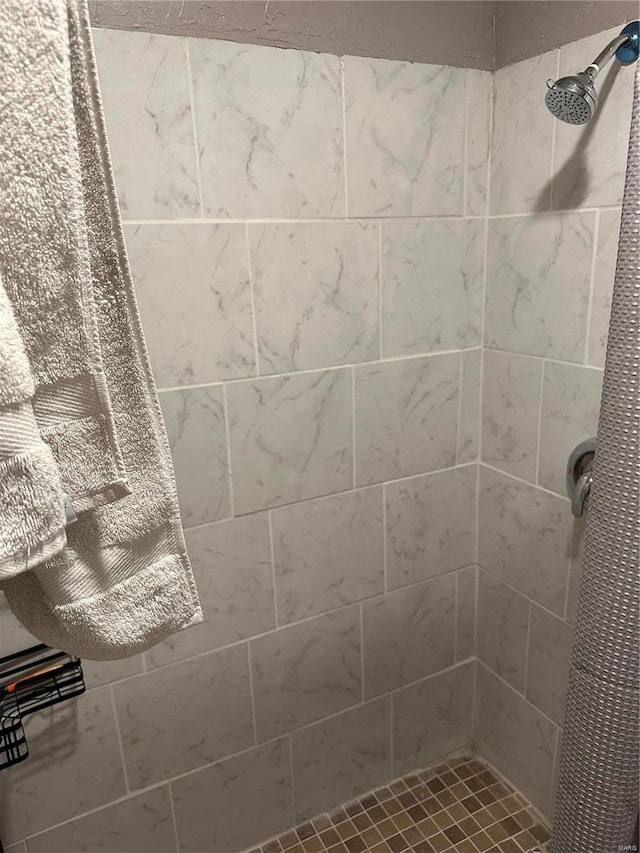 full bathroom featuring a shower stall