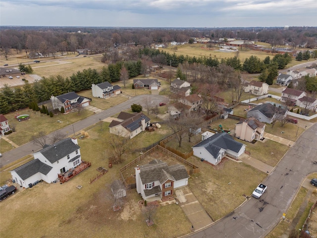 birds eye view of property featuring a residential view