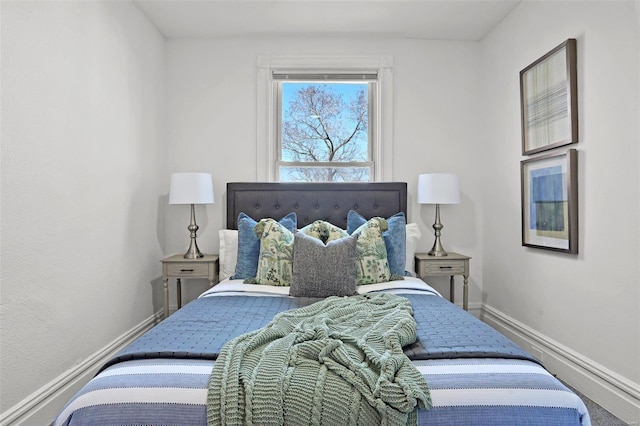 bedroom with baseboards