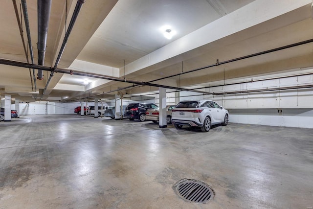 view of parking deck