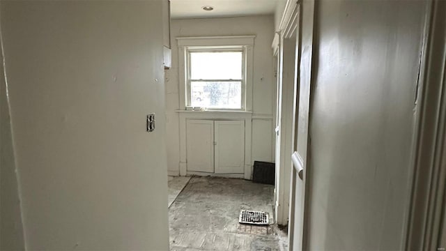 hallway featuring visible vents