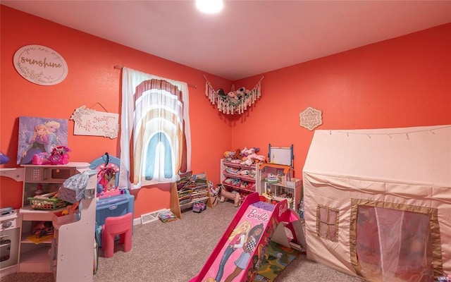 playroom with carpet floors