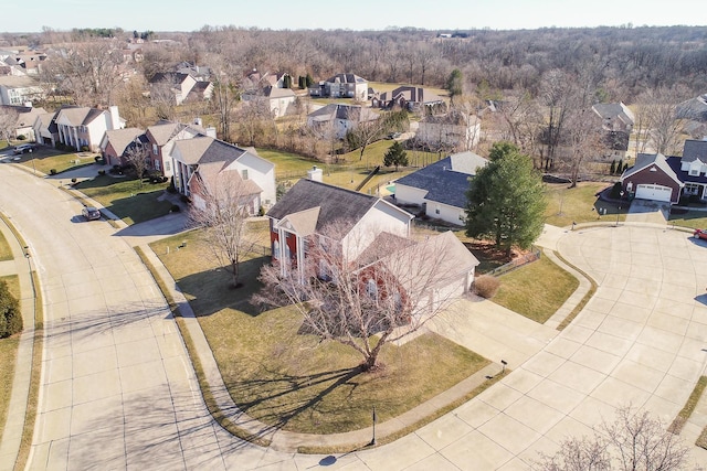 drone / aerial view featuring a residential view