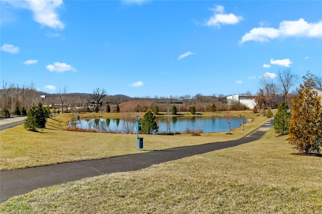 view of water feature