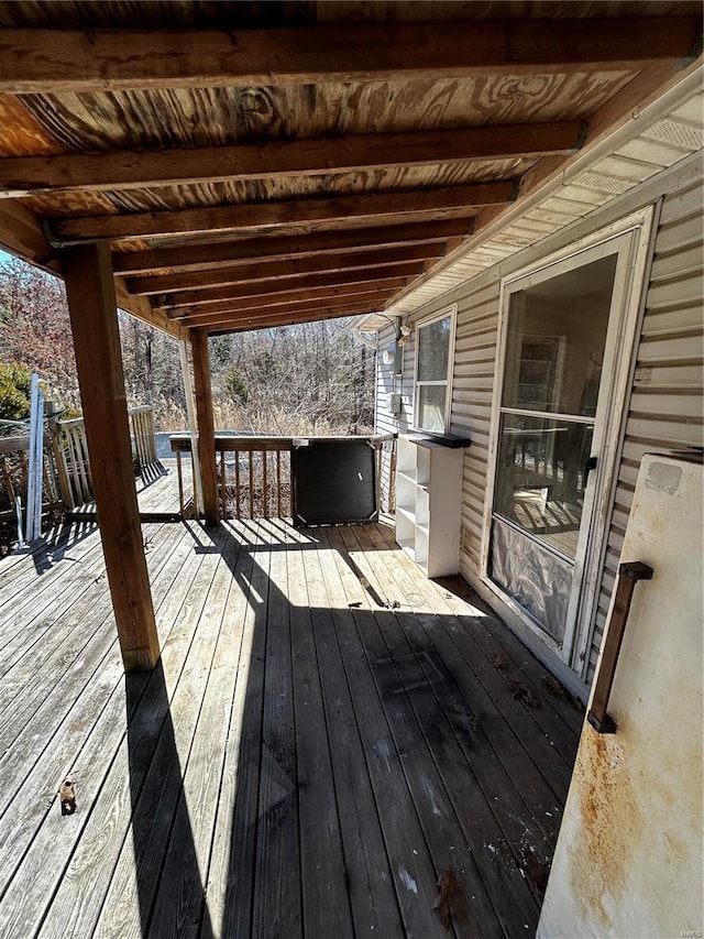 view of wooden terrace